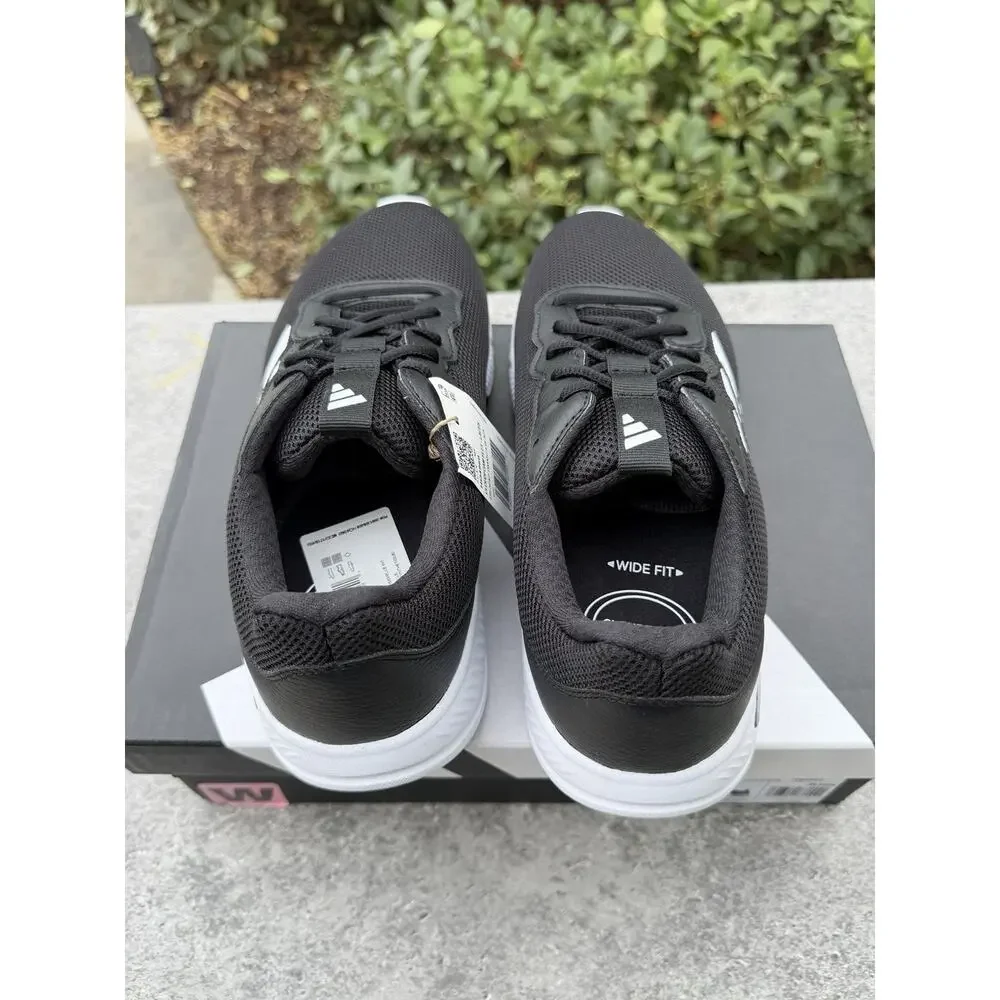 Adidas Arch Rise Cloudfoam Flex Laces Black Sneakers Women's 10 Wide Fit NWT